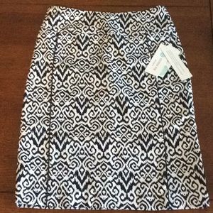 Navy and white skirt